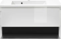 Home affaire Waschtisch »Studio Line, Waschtisch inkl. Waschbecken, modernes Design« in zwei Farben verfügbar, ausreichend Stauraum