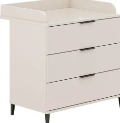 Home affaire Wickelkommode »ARI, 3 Schubladen« inklusive Wickelaufsatz, Schubladen mit Soft-Close-Funktion 94,7 cm