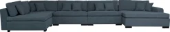 Home affaire Wohnlandschaft »Skara XXL U-Form« Lounge-Sofa XXL mit Federkern-Polsterung, in vielen Bezugsvarianten
