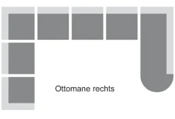 Home affaire Wohnlandschaft »Budapest, viel Platz, Breite 288cm, zeitlos und elegant, U-Form« wahlweise mit Bettfunktion