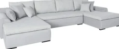 Home affaire Wohnlandschaft »Win U-Form, B: 366 cm - OTTO. Verlässliche Qualität.« Schlaffunktion, Bettkasten & 5 Zierkissen