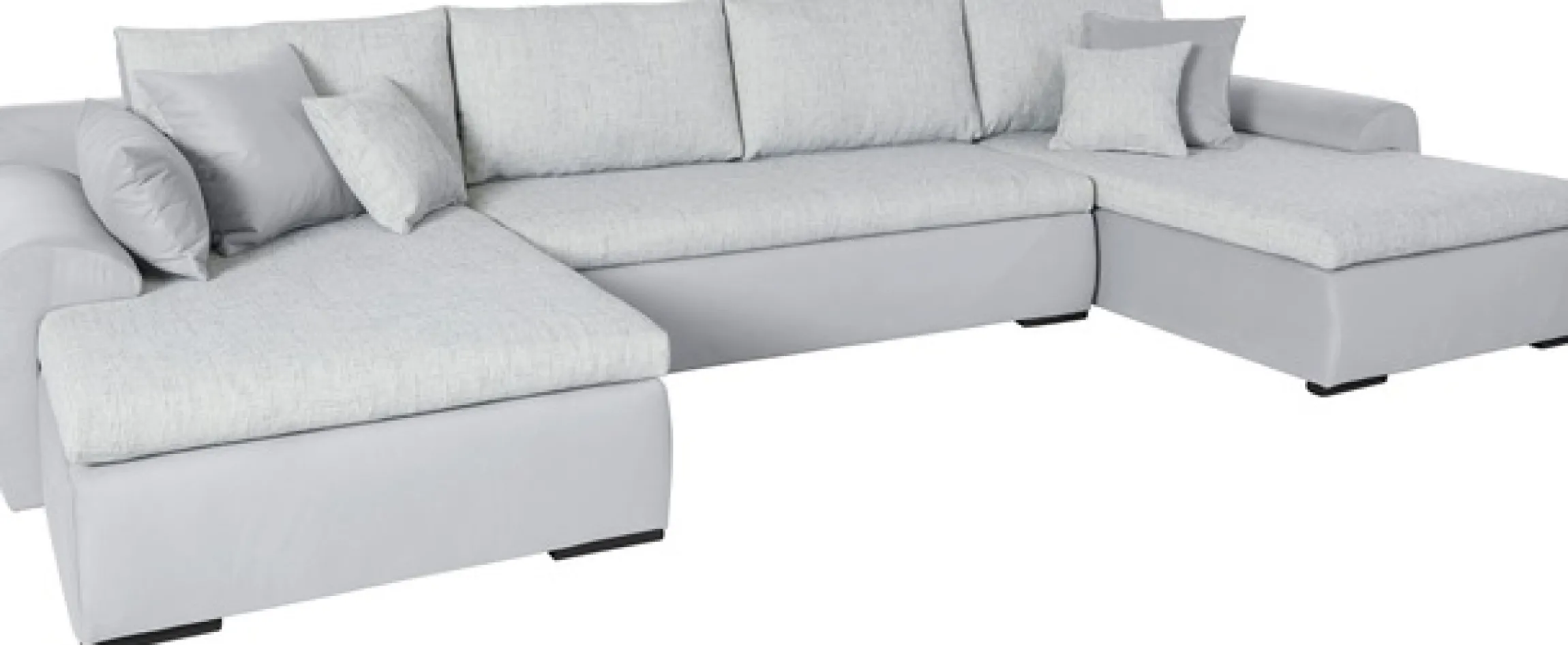 Home affaire Wohnlandschaft »Win U-Form, B: 366 cm - OTTO. Verlässliche Qualität.« Schlaffunktion, Bettkasten & 5 Zierkissen