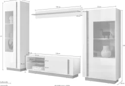 Home affaire Wohnwand »CLAiR Kombi 21« Set, 4 Stk. tlg.