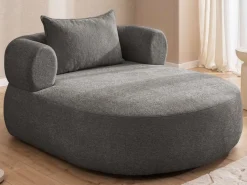 Home affaire XXL-Sessel »LUSSAC Loveseat extra tief, große Sitzfläche, Maße B/T/H: 123/158/78cm« hoher Sitzkomfort und modernes Design, Sofa ohne Bettfunktion