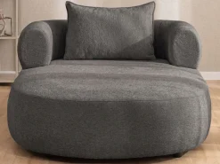 Home affaire XXL-Sessel »LUSSAC Loveseat extra tief, große Sitzfläche, Maße B/T/H: 123/158/78cm« hoher Sitzkomfort und modernes Design, Sofa ohne Bettfunktion