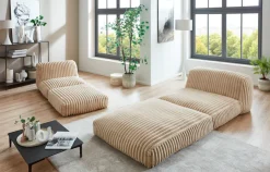 Home affaire XXL-Sessel »Pia« Loungesessel in Megacord, 2 Größen, Schlaffunktion und Pouf-Funktion