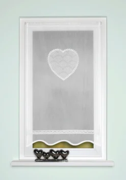 HOME WOHNIDEEN Türvorhang »CORAZON« Stangendurchzug 1 Stk. tlg. Tür-und Fensterbehang, Batist, bestickt