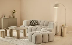 homsy by Ana Johnson Couchtisch »Laysy« Set, 2 Stk. tlg. mit einer Keramikplatte und massiven Eschenholzbeinen