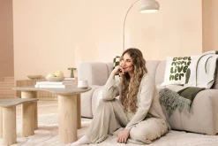 homsy by Ana Johnson Couchtisch »Laysy« Set, 2 Stk. tlg. mit einer Keramikplatte und massiven Eschenholzbeinen