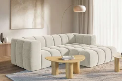homsy by Ana Johnson Ecksofa »»L« BOUBELLE L-Form, Design-Sofa, Bubble-Optik, Breite 247 cm« hoher Sitzkomfort dank Wellenunterfederung, L Sitztiefe 63 cm