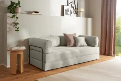 homsy by Ana Johnson Schlafsofa »Folda Dauerschläfer, B: 206 cm, Liegefl. 181x198 cm« mit Bett-/Schlaffunktion, inkl. 1x Zierkissen, Tonnentaschenfederkern