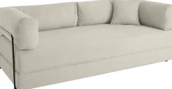 homsy by Ana Johnson Schlafsofa »Folda Dauerschläfer, B: 206 cm, Liegefl. 181x198 cm« mit Bett-/Schlaffunktion, inkl. 1x Zierkissen, Tonnentaschenfederkern