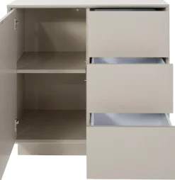 homsy by Ana Johnson Sideboard »Storvia« seidenmatte Lackierung, geräuschlose Soft-Close-Schubladen, B 85 cm