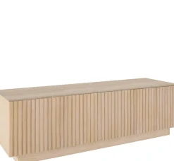 homsy by Ana Johnson TV-Schrank »Solva« Holzoptik aus Esche, geriffelte Front, Keramikplatte, Breite 138 cm