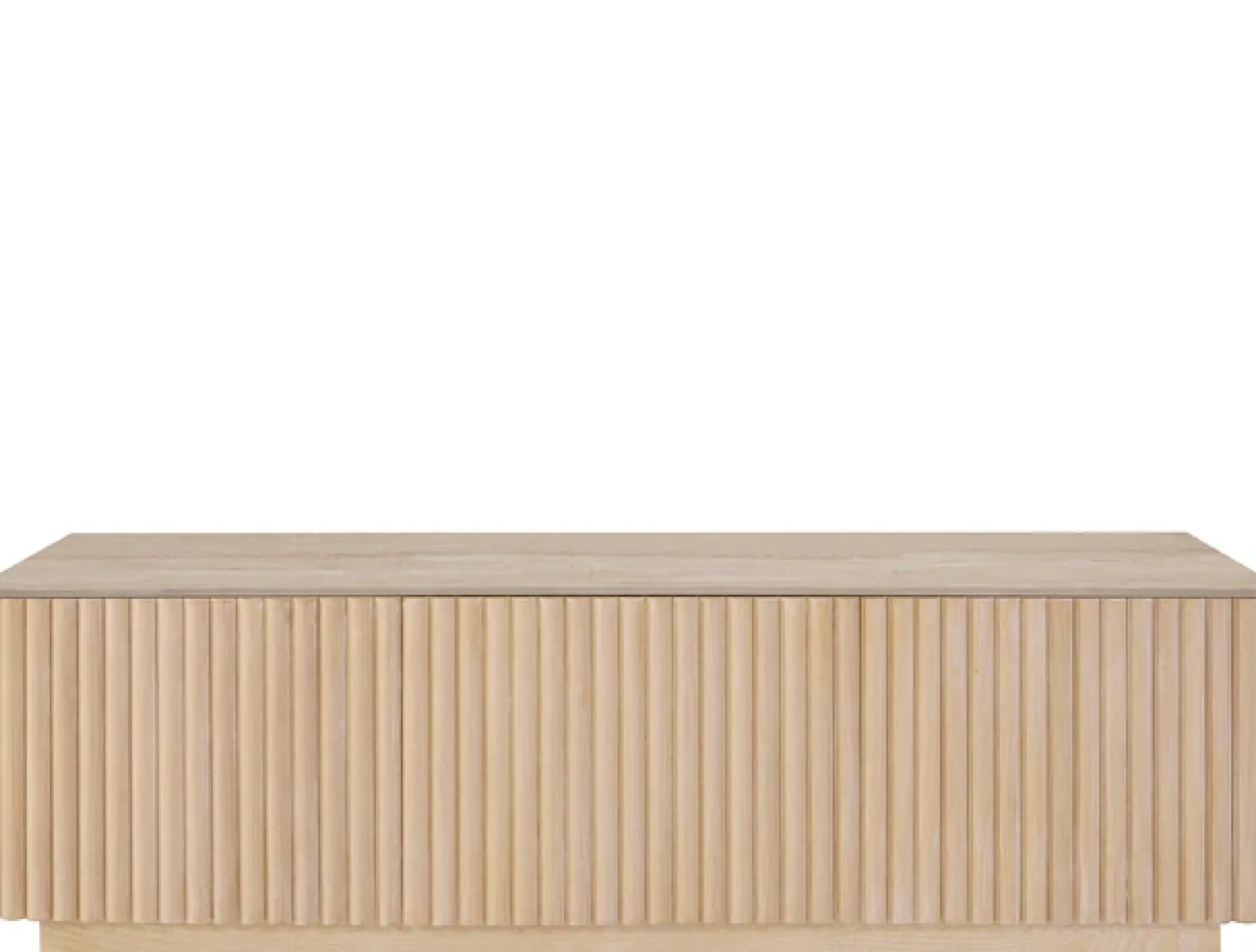 homsy by Ana Johnson TV-Schrank »Solva« Holzoptik aus Esche, geriffelte Front, Keramikplatte, Breite 138 cm