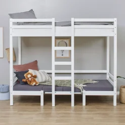 Hoppekids Hochbett »ECO Dream, Kinderbett mit Funktion - Praktisch & flexibel« Unteres Bett nutzbar als Bett oder Sitzgruppe. 90x200