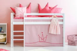 Hoppekids Hochbett »ECO Dream, Kinderbett, Spielbett, Halbhohes Bett aus Massivholz« inkl. Vorhang-Set Creator, Bettgröße & Matratze wählbar