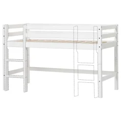 Hoppekids Hochbett »ECO Dream, Kinderbett, Spielbett, Halbhohes Bett aus Massivholz« inkl. Vorhang-Set Creator, Bettgröße & Matratze wählbar