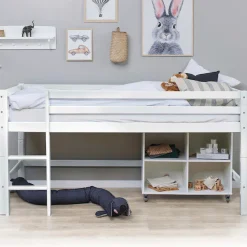 Hoppekids Hochbett »ECO Dream MY COLOR« Set, Bett,90x200, umbaubar in Einzelbett, 4 Farben