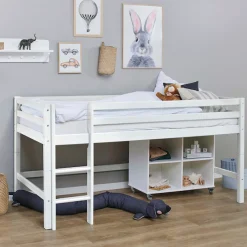 Hoppekids Hochbett »ECO Dream MY COLOR« Set, Bett,90x200, umbaubar in Einzelbett, 4 Farben