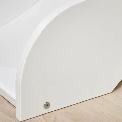 Hoppekids Hochbett »«Winter Wonderland»« Set, 4 Stk. tlg. 90x200 mit Rutsche, Vorhang & Matratze
