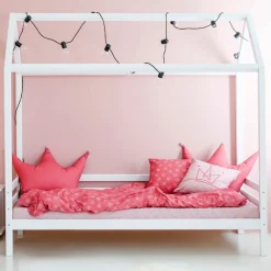 Hoppekids Kinderbett »ECO Dream« Hausbett mit Dach 90x200 massiv weiß