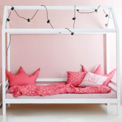 Hoppekids Kinderbett »ECO Dream« Hausbett mit Dach 90x200 massiv weiß