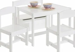 Hoppekids Kindersitzgruppe »MATHILDE« Set, 4 Stk. tlg. mit 2 Stühlen, Tisch & Bank mit Stauraum