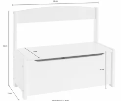 Hoppekids Kindersitzgruppe »MATHILDE« Set, 4 Stk. tlg. mit 2 Stühlen, Tisch & Bank mit Stauraum