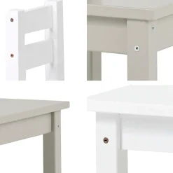 Hoppekids Kindersitzgruppe »MADS Kindersitzgruppe« Set, 1 Tisch, 1 Stuhl, 2 Stk. tlg. in vielen Farben, mit einem Stuhl