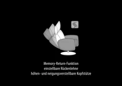HUKLA Sessel »HU-CP20057« inkl. Memory-Return-Funktion, einstellbare Kopfstütze und Rückenlehne