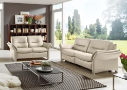 HUKLA 2,5-Sitzer »HU-SF15058 Ledersofa, Breite 194 cm« aus Leder, optional Kopfstütze u. WallAway-Funktion
