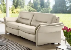 HUKLA 2,5-Sitzer »HU-SF15058 Ledersofa, Breite 194 cm« aus Leder, optional Kopfstütze u. WallAway-Funktion