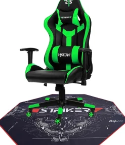 Hyrican Gaming-Stuhl »Striker Gaming-Stuhl "Copilot" Gamingstuhl + Stuhlunterlage« (Set) Bodenschutzmatte 1100x1100x2mm