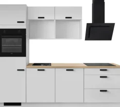 IMPULS KÜCHEN Küchenzeile »"Breslau", Ausrichtung wählbar, Schubkästen mit Soft-Close« vormontiert, wahlweise mit E-Geräten, Breite 260cm