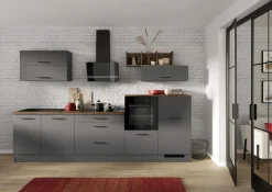 IMPULS KÜCHEN Küchenzeile »"New York", Schubkästen mit Soft-Close,« wählbare Ausrichtung, Soft-Close-Schubkästen, Breite 320 cm