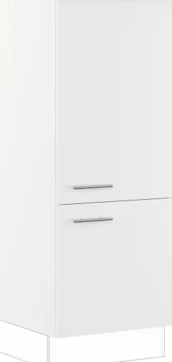 IMPULS KÜCHEN Kühlumbauschrank »"Valencia & Tirana", Breite/Höhe: 60/147,5 cm« vormontiert, mit Drehtüren, mit verstellbarem Fachboden