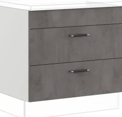 IMPULS KÜCHEN Kochfeldumbauschrank »"Prag", Breite/Höhe: 90/72,3 cm, mit Soft-Close« vormontiert, mit Soft-Close,