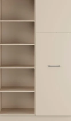 IMPULS KÜCHEN Mehrzweckschrank-Set »Warschau« Seitenschrank zur individuellen Ausstattung und offenes Regal, 3 Stk. tlg.