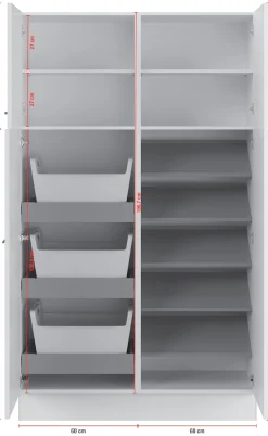 IMPULS KÜCHEN Mehrzweckschrank-Set »Warschau« Schuhschrank und Waschekorbschrank, Breite 120 cm, 3 Stk. tlg.