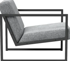 INNOVATION LIVING ™ Cocktailsessel »Vikko Designsessel, bequem, Industriedesign« moderner Stuhl, Sitz und Rücken aus hochelastischem Schaum