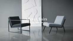 INNOVATION LIVING ™ Cocktailsessel »Vikko Designsessel, bequem, Industriedesign« moderner Stuhl, Sitz und Rücken aus hochelastischem Schaum