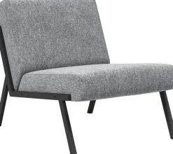 INNOVATION LIVING ™ Loungesessel »Vikko Designsessel, bequem, Industriedesign« Industriedesign mit schwarzen Metallbeinen