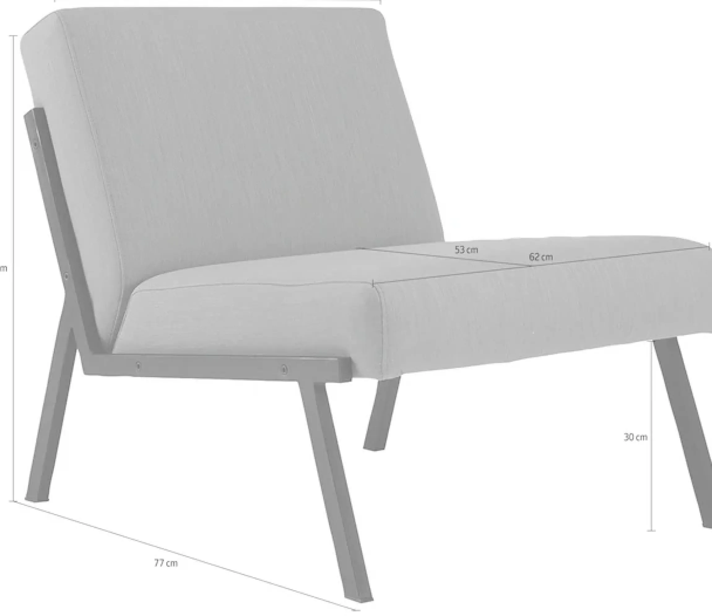 INNOVATION LIVING ™ Loungesessel »Vikko Designsessel, bequem, Industriedesign« Industriedesign mit schwarzen Metallbeinen