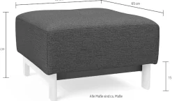 INNOVATION LIVING ™ Polsterhocker Pocket Spring Komfort, minimale Belastung für die Umwelt