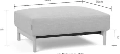 INNOVATION LIVING ™ Polsterhocker komfortabler Hocker, variabel einsetzbar