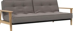 INNOVATION LIVING ™ Schlafsofa »Splitback Frej, Sofa mit Funktion, bequem mit Federkernunterfederung« mit stabilen Armlehnen aus Eichenholz, skandinavisches Design