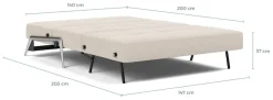 INNOVATION LIVING ™ Schlafsofa »Cubed Klappsofa, hochwertige Schlaffunktion, Design und extra Komfort« Frontauszug, sehr platzsparend, abgewinkelt Sitzen, waagerecht liegen