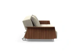INNOVATION LIVING ™ Schlafsofa »Longhorn, Gästebett, Couch, Tagesliege, Bettsofa,« Schlaf-, Relax-, oder Sitzposition, Armlehnen, Liegefläche 140x200 cm