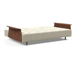 INNOVATION LIVING ™ Schlafsofa »Longhorn, Gästebett, Couch, Tagesliege, Bettsofa,« Schlaf-, Relax-, oder Sitzposition, Armlehnen, Liegefläche 140x200 cm